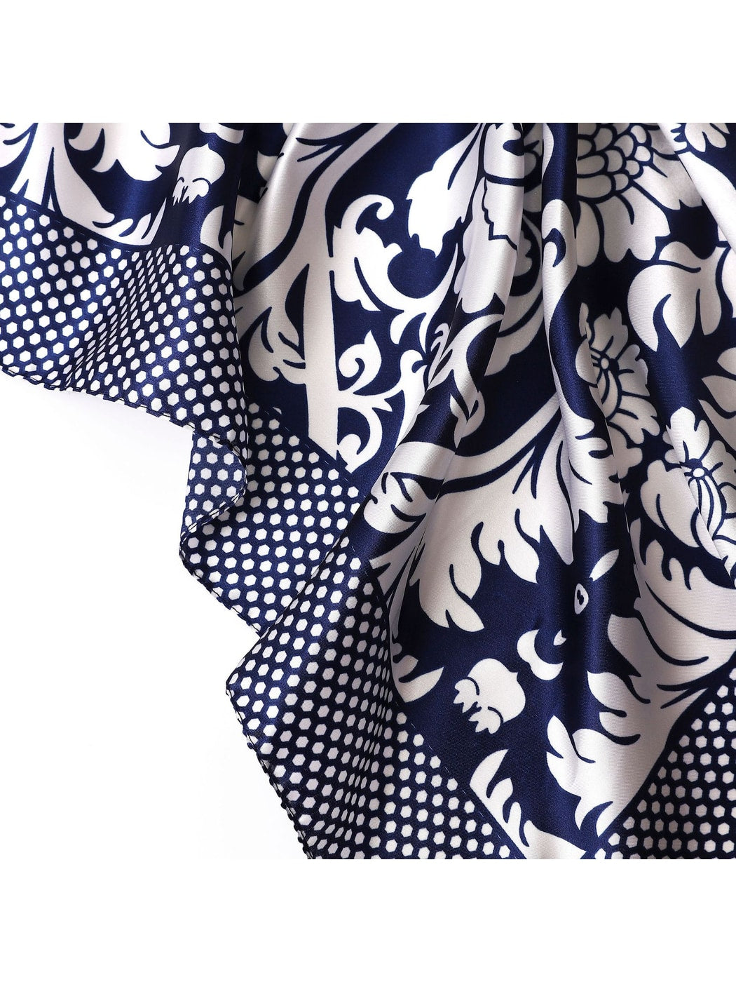 Scarvii - Baroque Ornate Floral Square Scarf