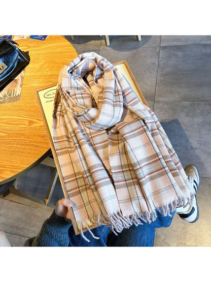Scarvii -  Scarf with Color-Block Fringe