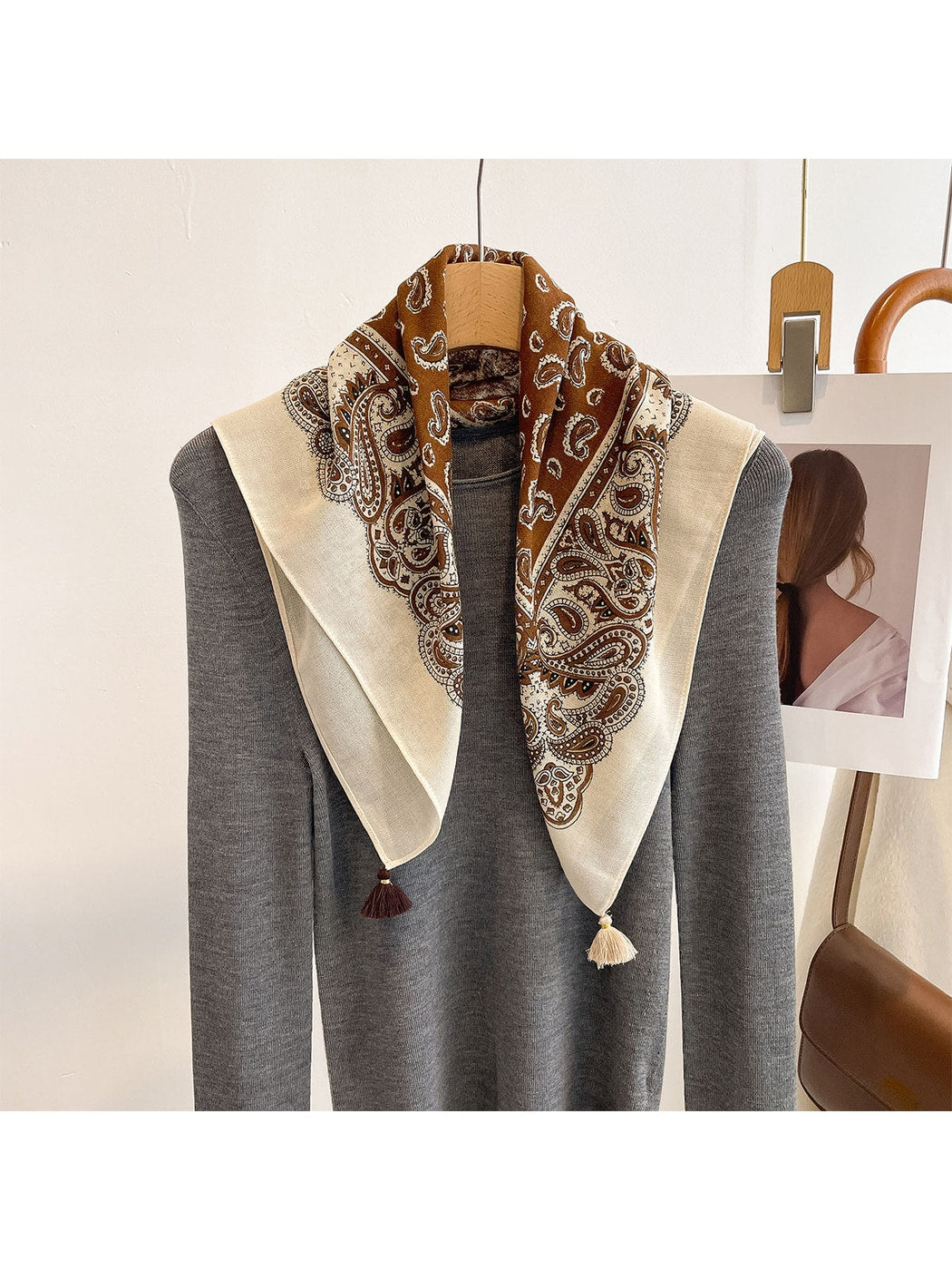 Scarvii - Boho Paisley Square Scarf