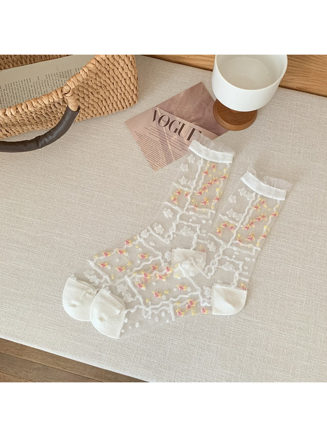 Rufia - Romantic Sheer Crew Socks product image 4