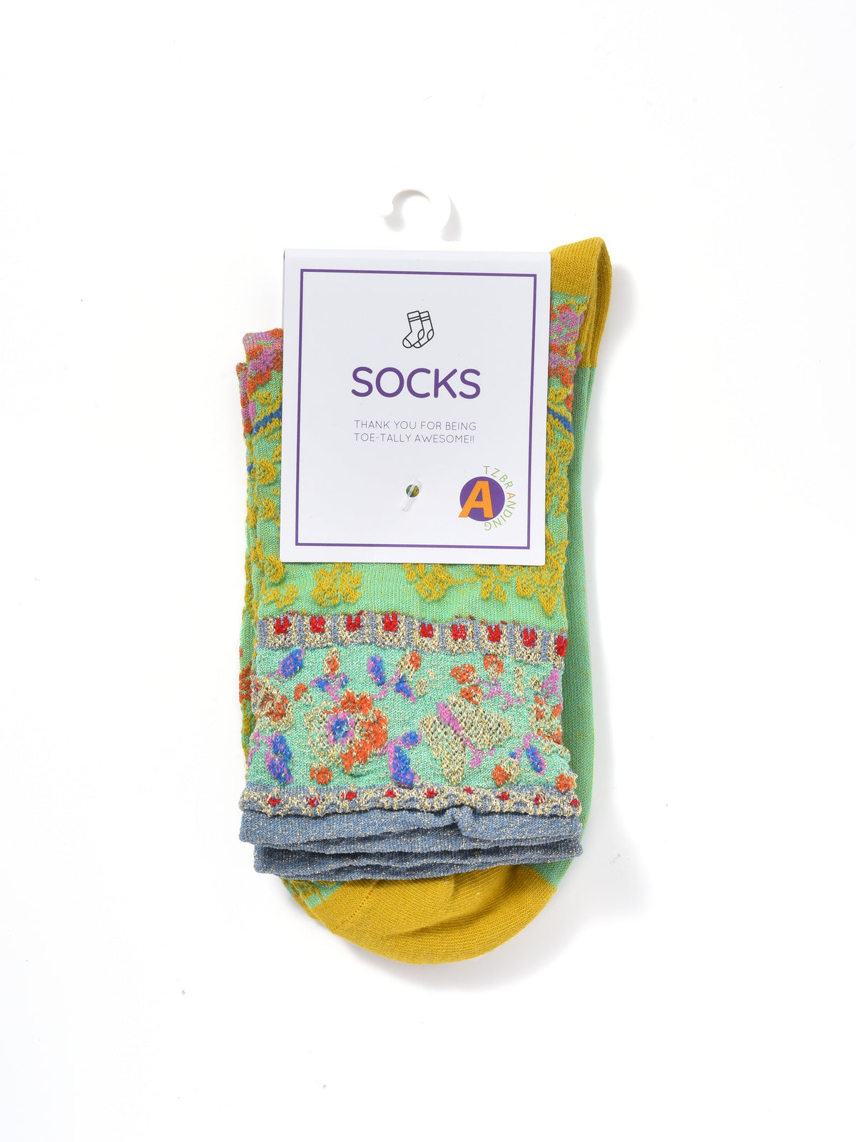 Rufia - Vintage Pattern Autumn-Winter Mid-Calf Socks