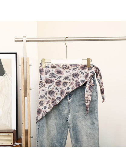 Scarvii - Lightweight Animal Print Triangle Scarf