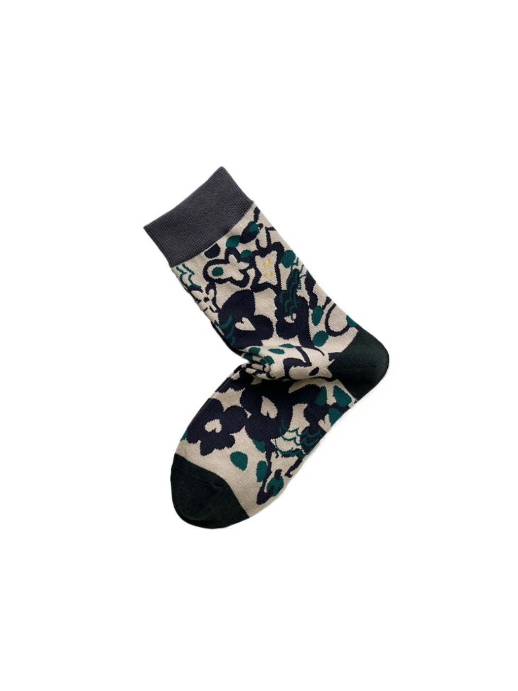 Rufia – Morning Glory Floral Mid-Calf Socks