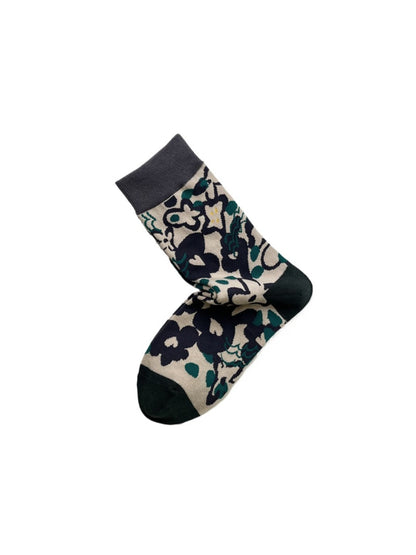 Rufia – Morning Glory Floral Mid-Calf Socks