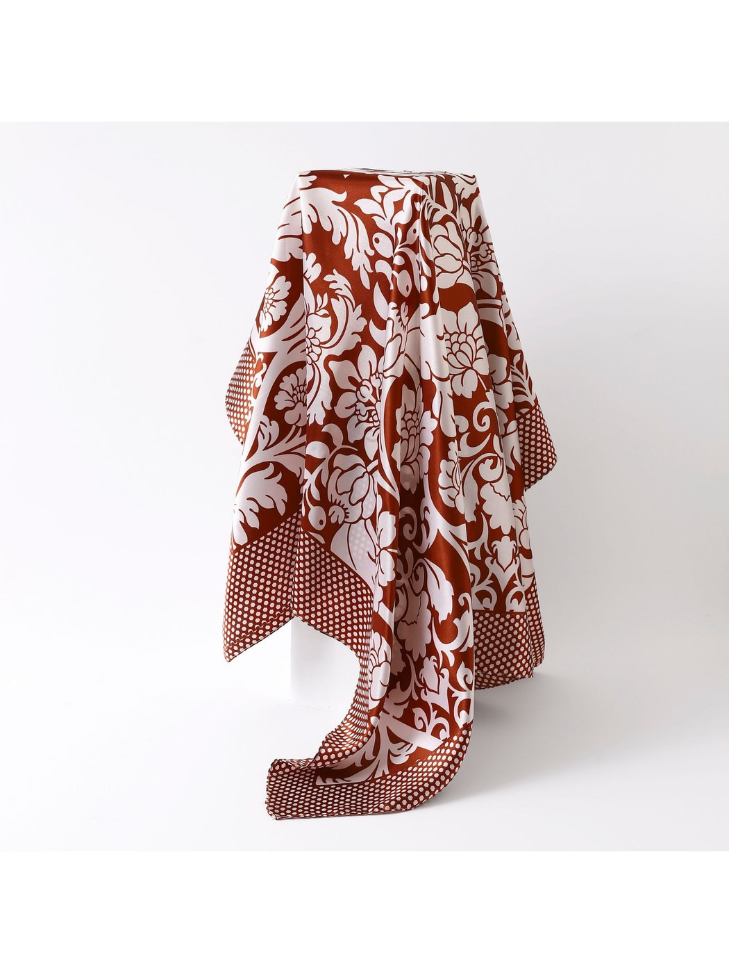 Scarvii - Baroque Ornate Floral Square Scarf
