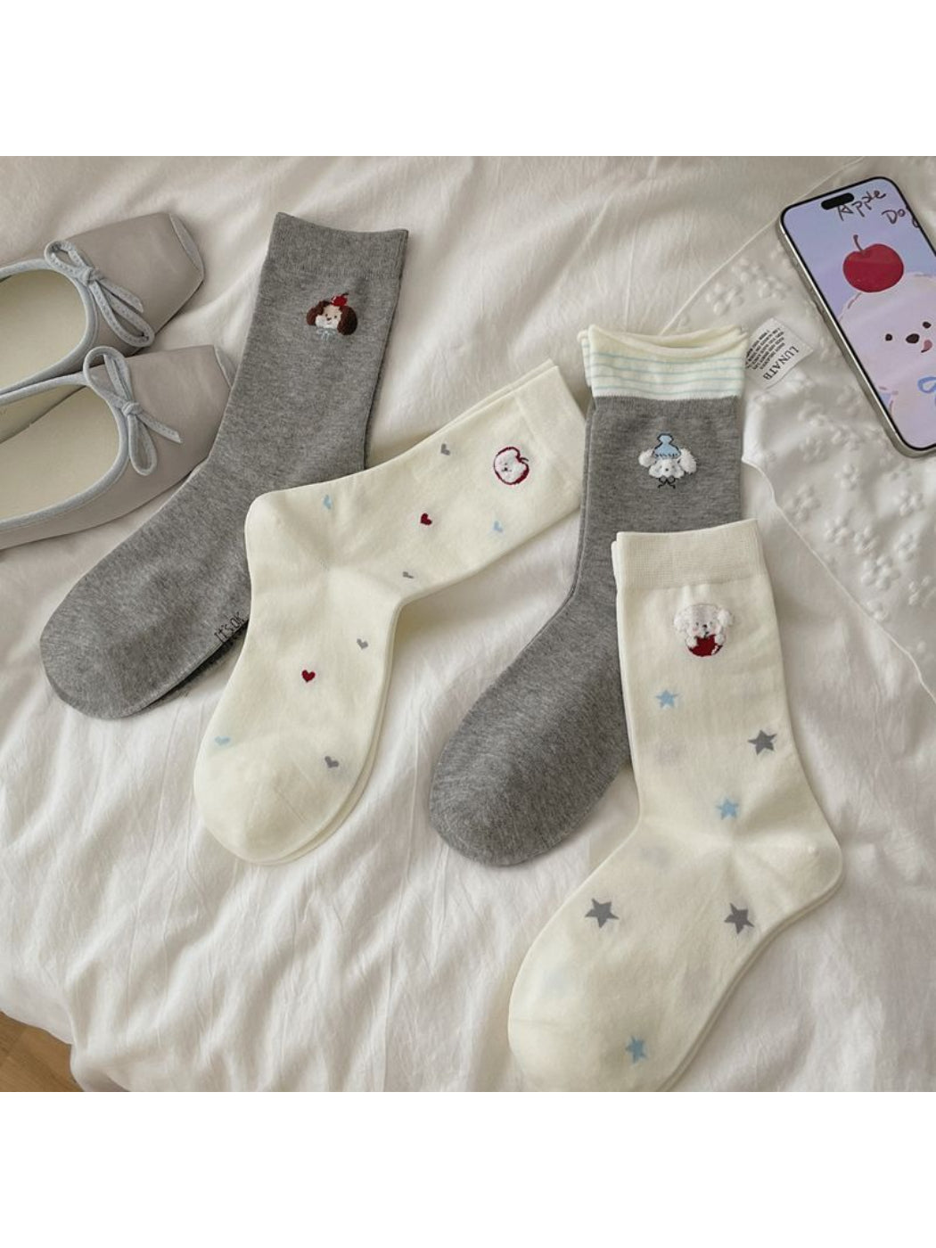 Rufia - Little Puppy Crew Socks product image 1