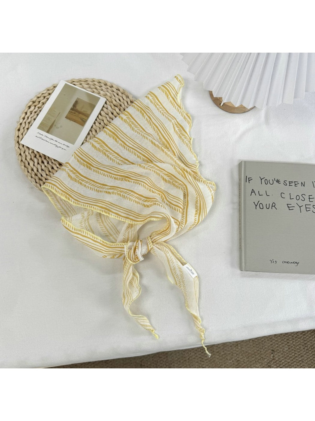 Scarvii - Stripe Print Triangle Bandana
