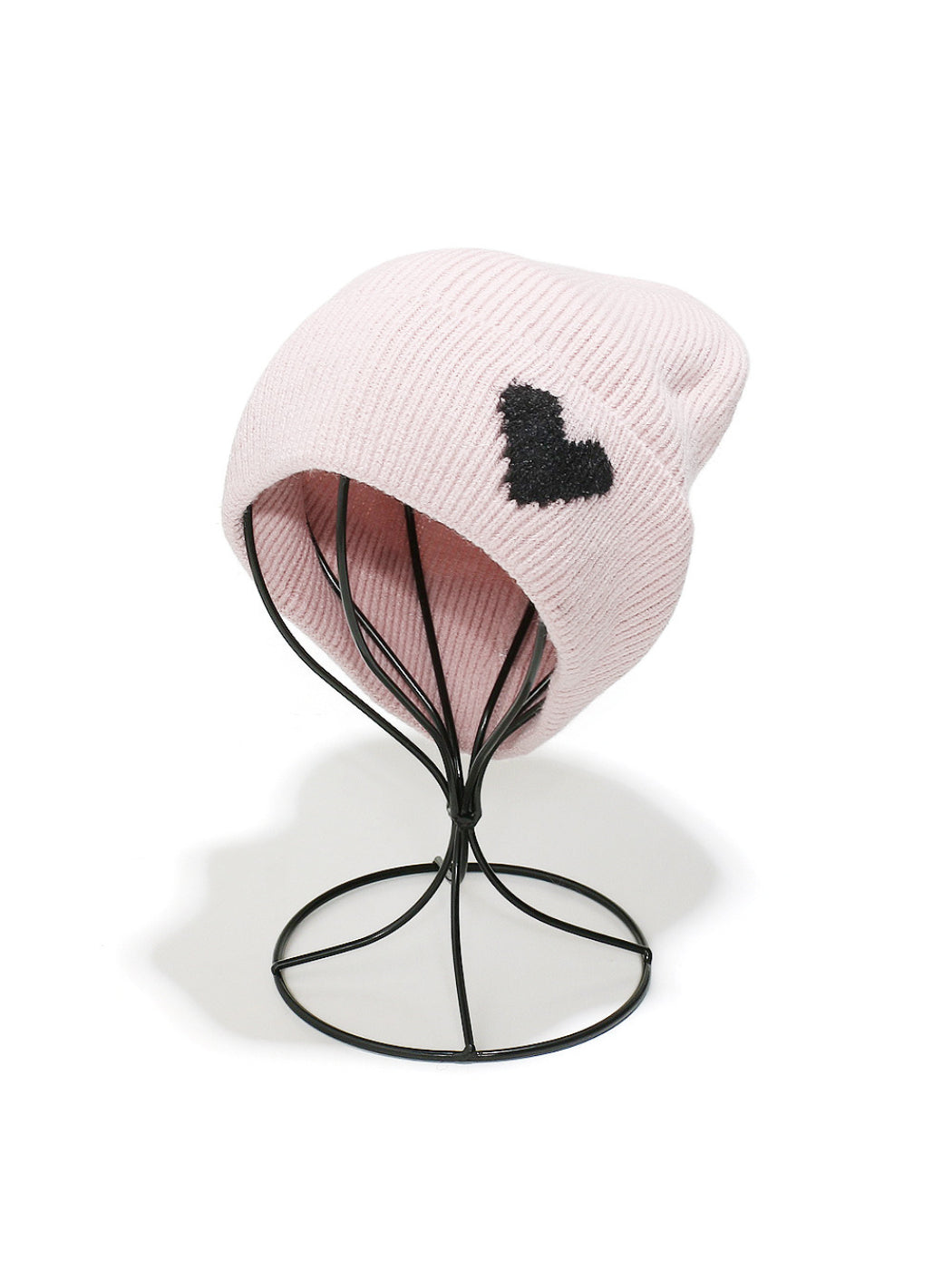 Haila Heart Patch Ribbed Beanie