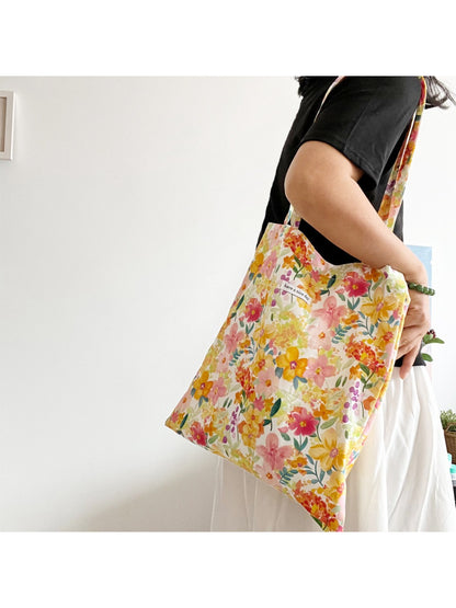 Cosbai Carryall Tote bag styled with casual outfit outdoors
