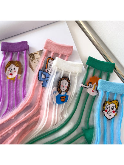 Rufia - Sheer Figure Crew Socks product image 1