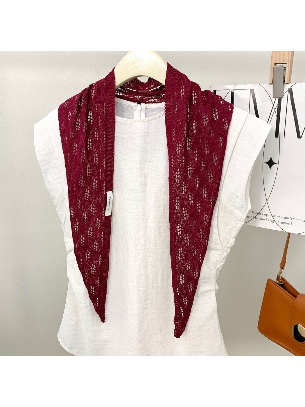 Scarvii - Sweet Style Knit Look Triangle Bandana