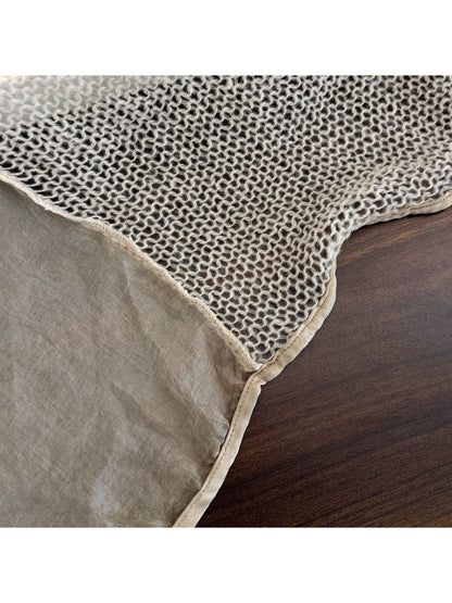 Scarvii - Airy Knit Panel Lightweight Scarf