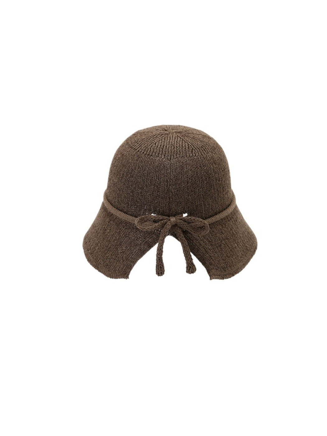 Haila tie back woven bucket hat photographed against a plain background