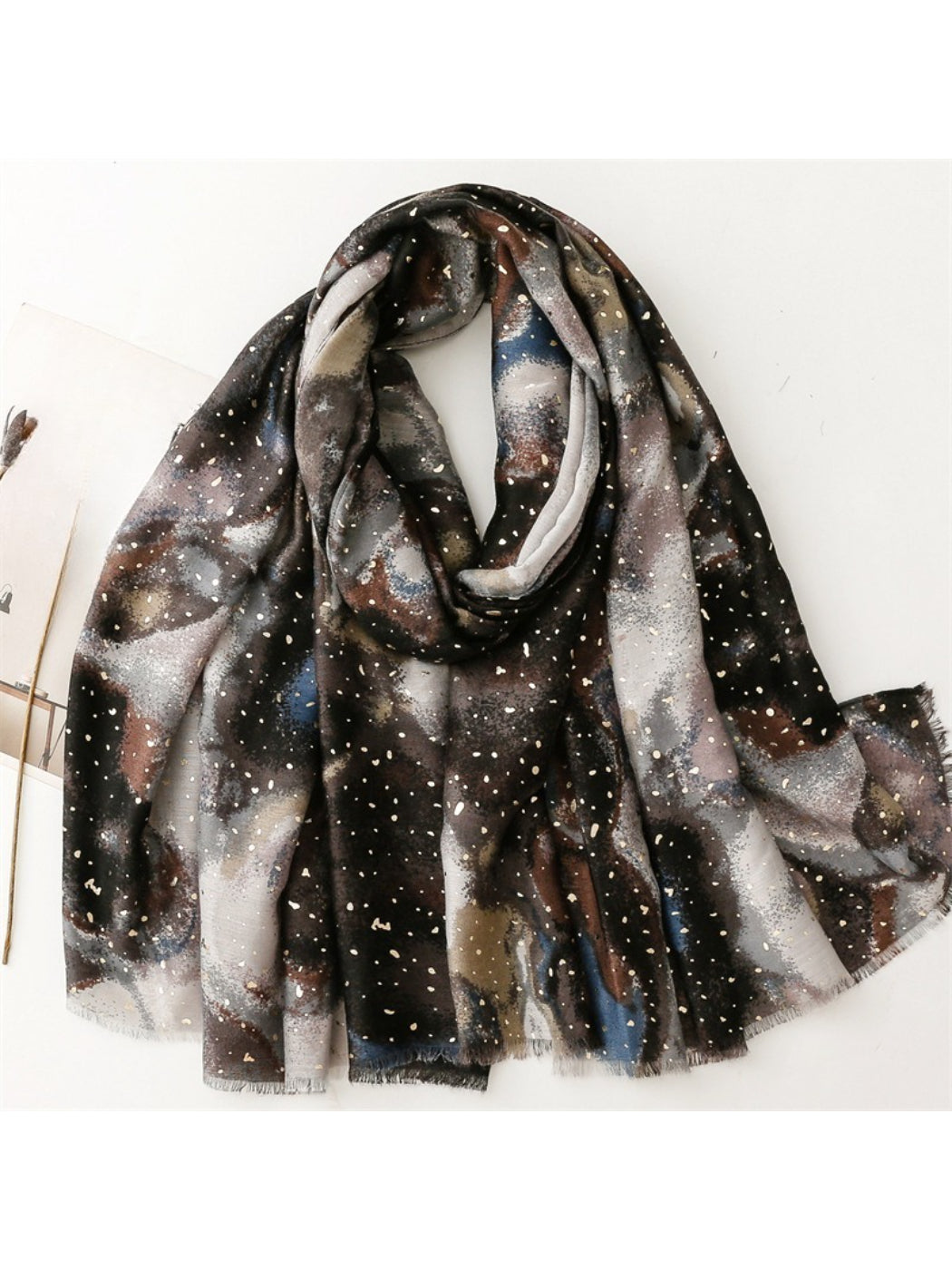 Scarvii - Modern Abstract Speckle Pattern Scarf