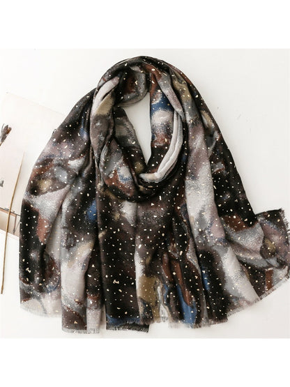 Scarvii - Modern Abstract Speckle Pattern Scarf