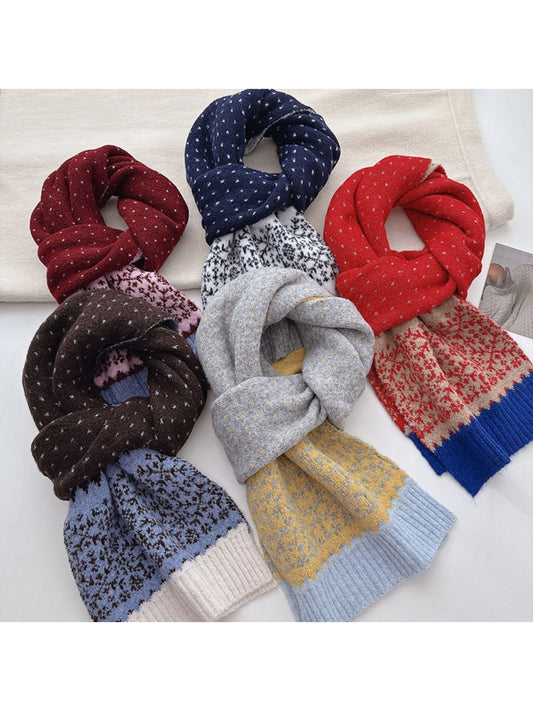 Scarvii - Fair Isle Knit Long Scarf