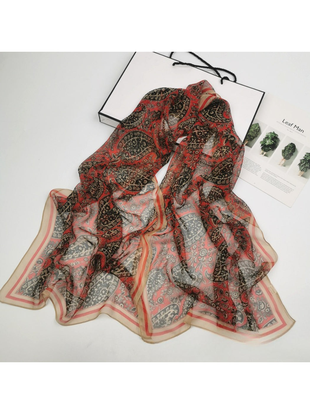 Scarvii - Boho Paisley Chiffon Scarf