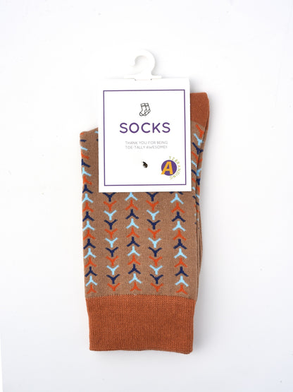 Rufia - Vintage Pattern Women's Socks for Fall & Winter