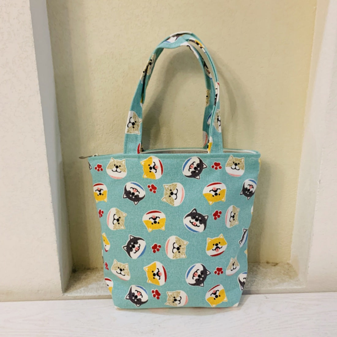 Cosbai - Cute Cartoon Dog Mini Canvas Bag