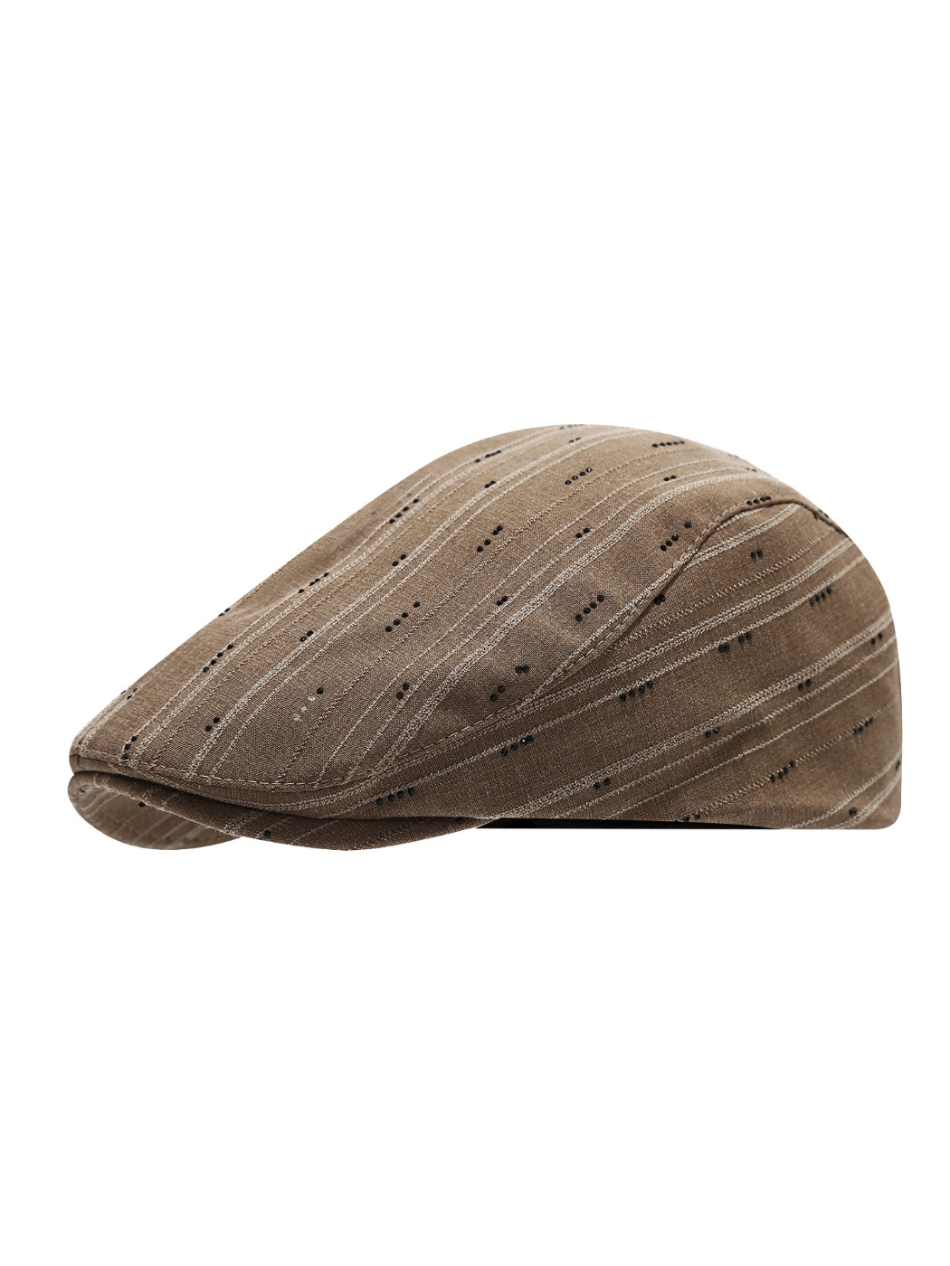 Haila - Textured Pinstripe Newsboy Cap