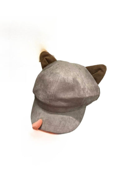 Haila - Cat Ear Short Brim Cap