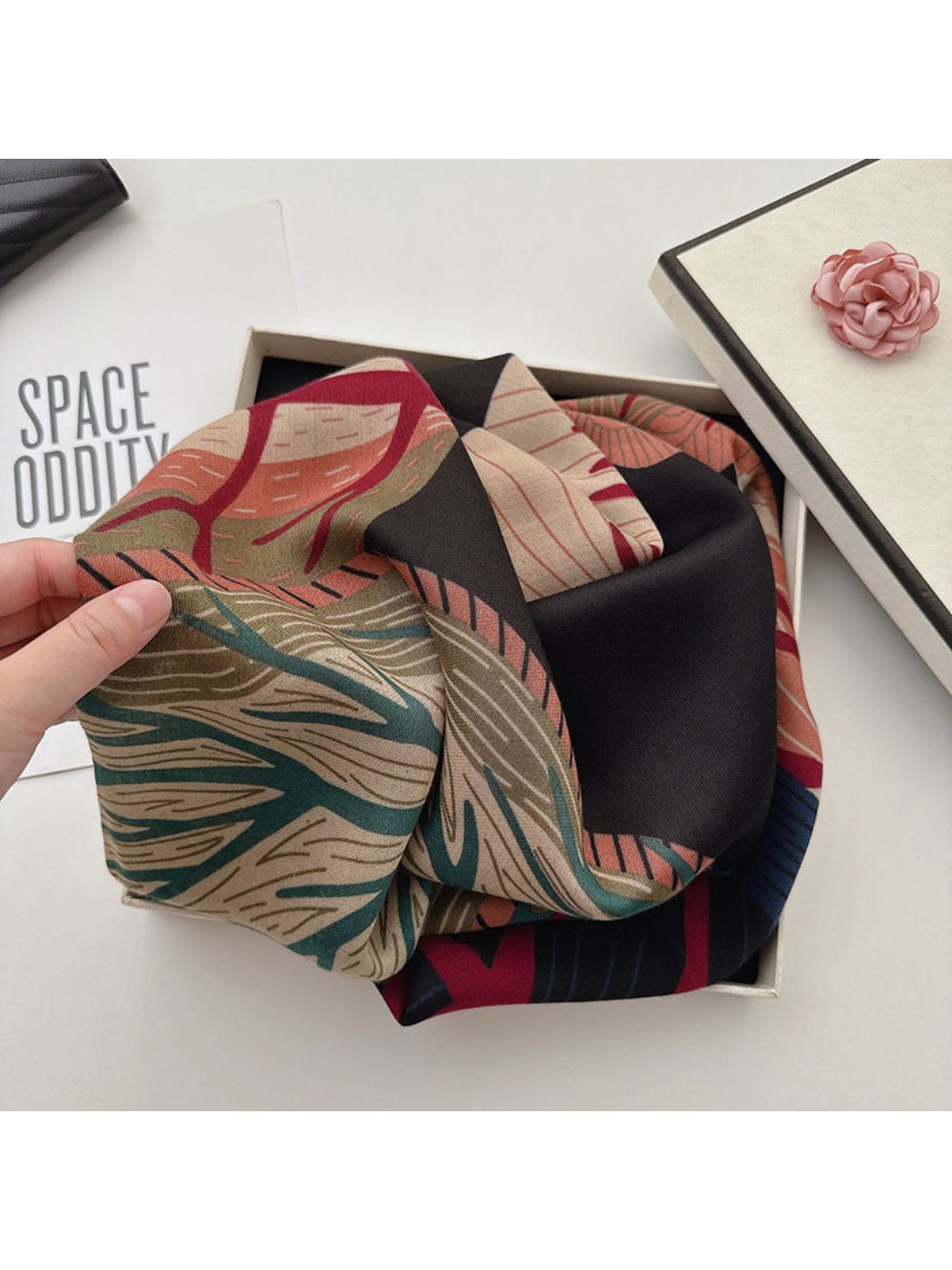 Scarvii - Abstract Botanical Patchwork Scarf