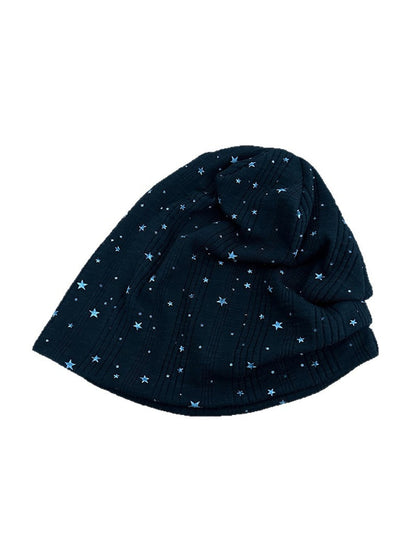 Haila - Women's Star Print Brimless Stack Hat