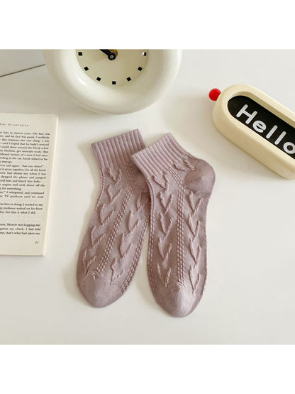 Rufia - Soft Contrast Knit Crew Socks product image 4