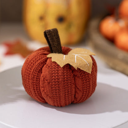 Hallo - Halloween Knitted Pumpkin Decoration