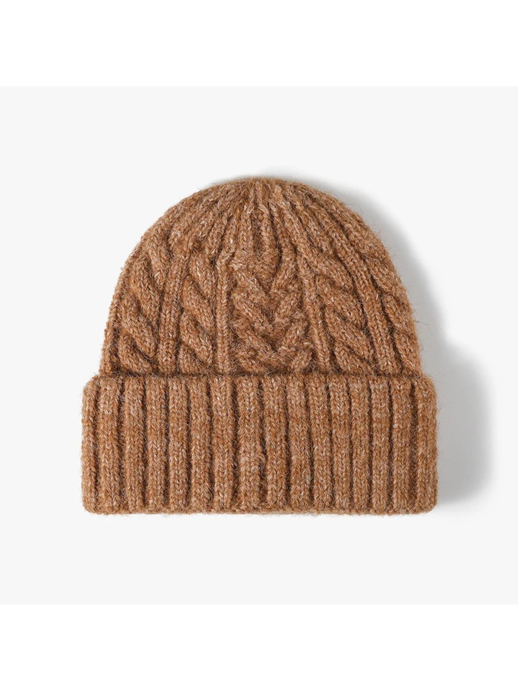 Haila - Braided Texture Cuffed Knit Beanie