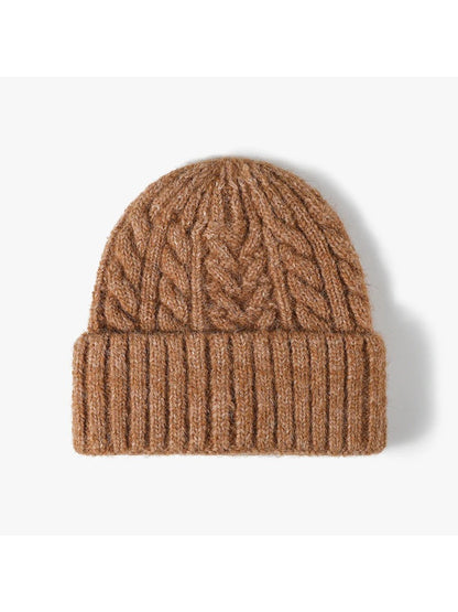 Haila - Braided Texture Cuffed Knit Beanie