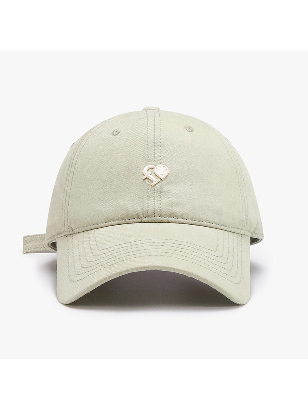 Haila - Curved Brim Letter Detail Baseball Cap