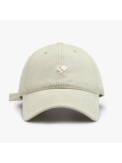 Haila - Curved Brim Letter Detail Baseball Cap