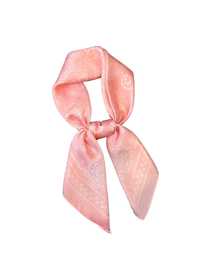 Scarvii - Vintage-Inspired Patterned Neck Square Scarf