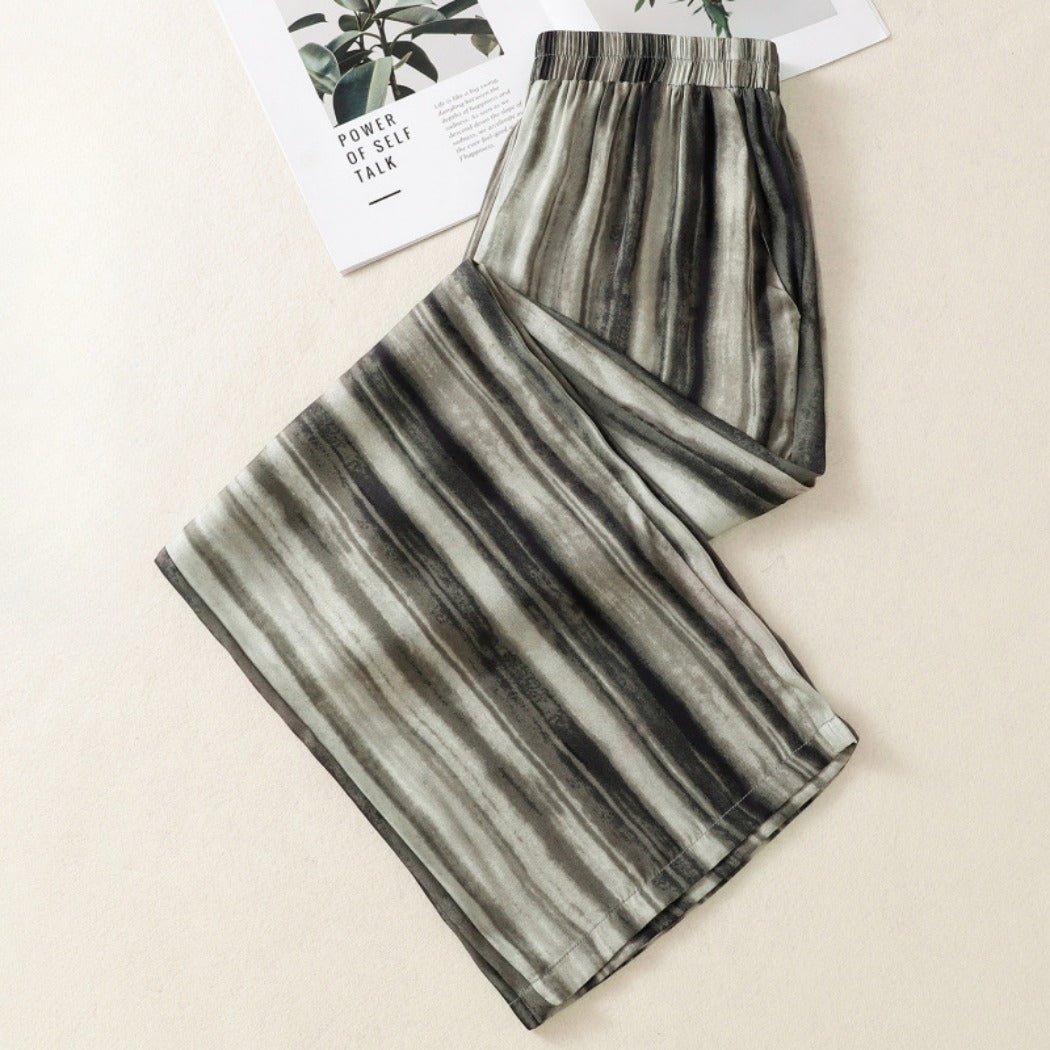 Troposa - Loose Stripe Wide-Leg Pants - Oversized & Cool