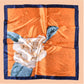 Scarvii - Square Scarf with Elegant Camellia Print