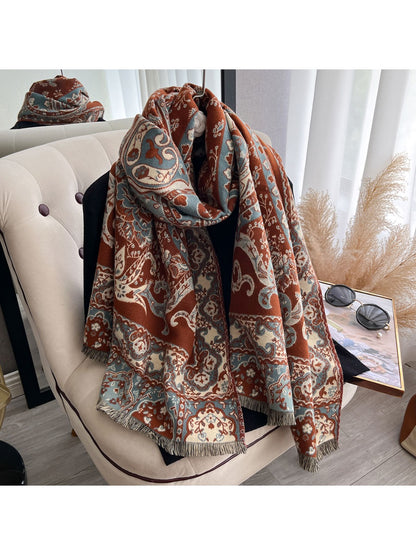 Scarvii - Reversible Paisley Print Scarf & Wrap