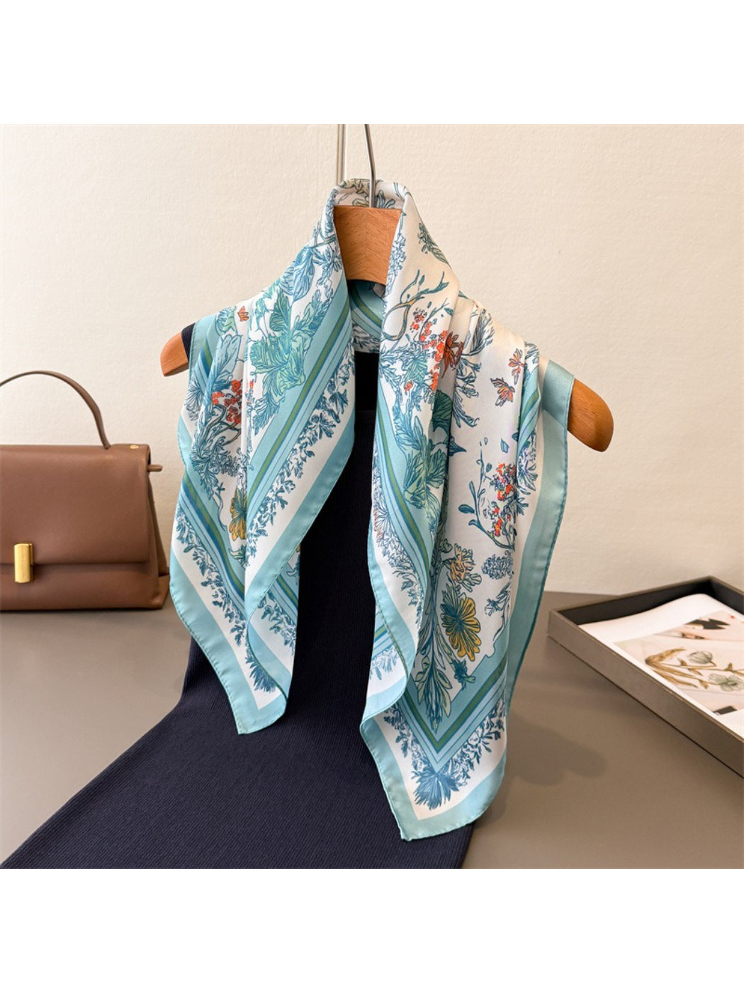 Scarvii - Vintage Botanical Border Square Scarf