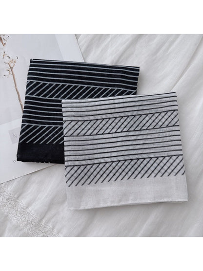 Scarvii - Geometric Print Lightweight Square Scarf
