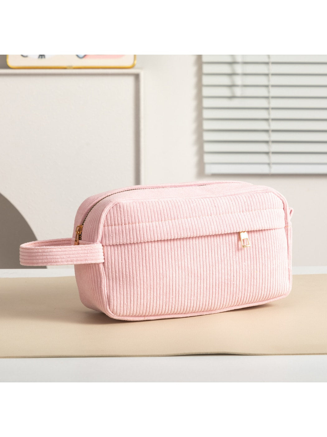Cosbai - Simple Pastel-toned Toiletry Bag