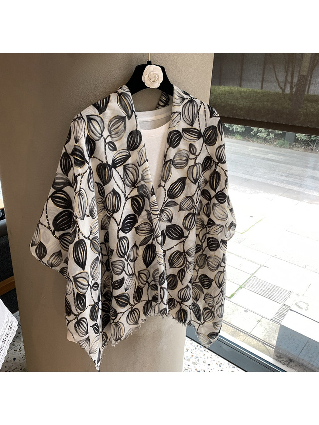 Scarvii - Minimal Printed Everyday Draped Wrap Scarf