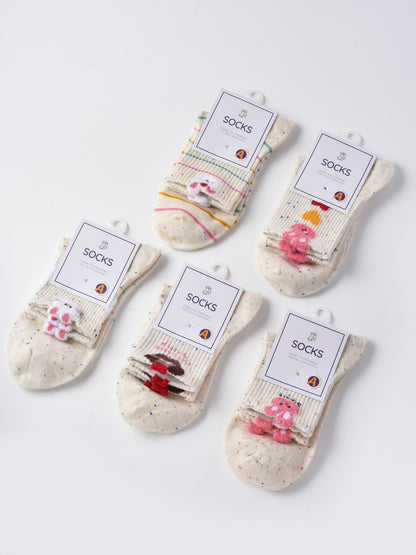 Rufia - Bunny Stripe Confetti Crew Socks