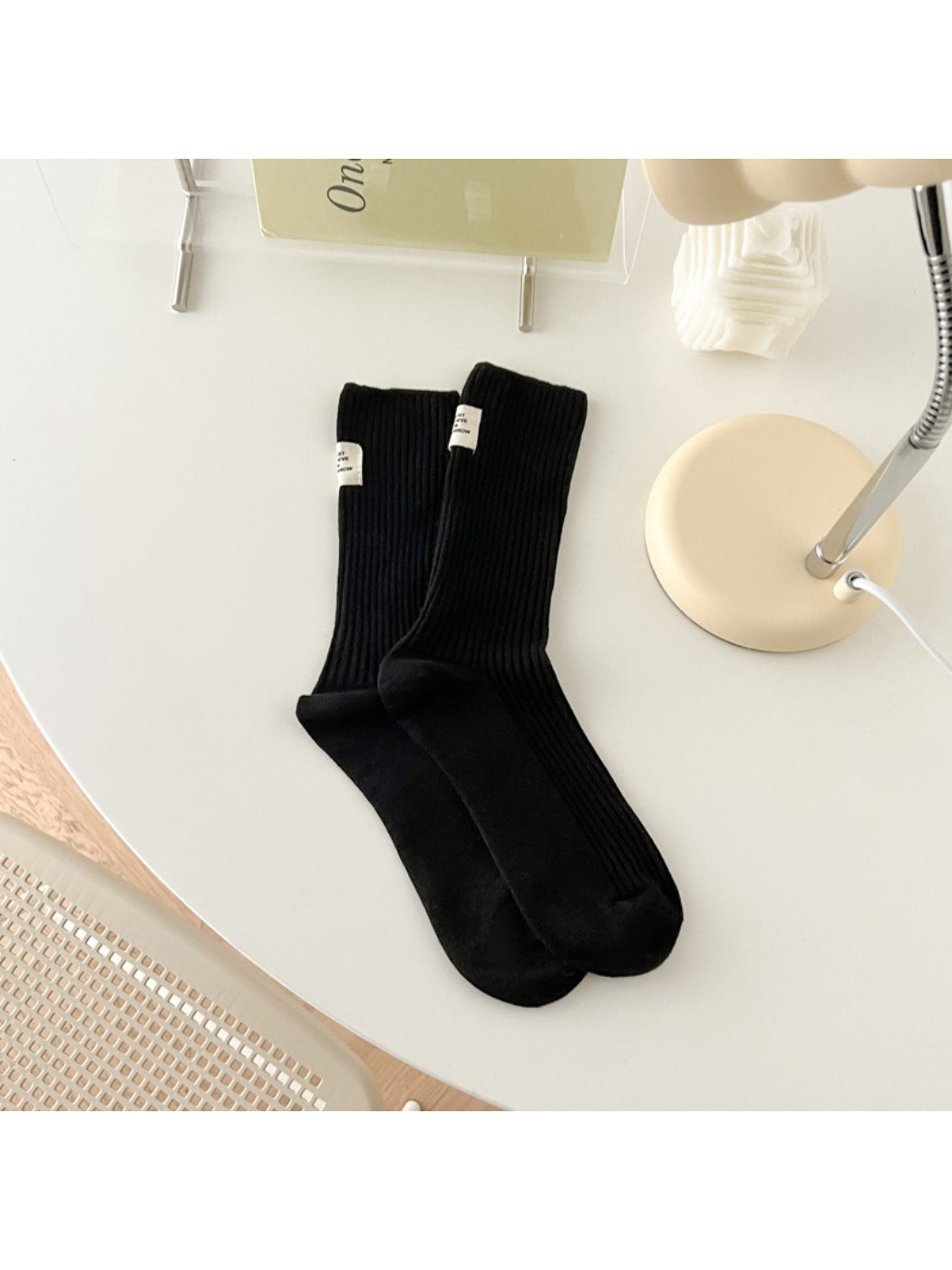 Rufia - Soft Tone Ribbed Crew Socks product image 5