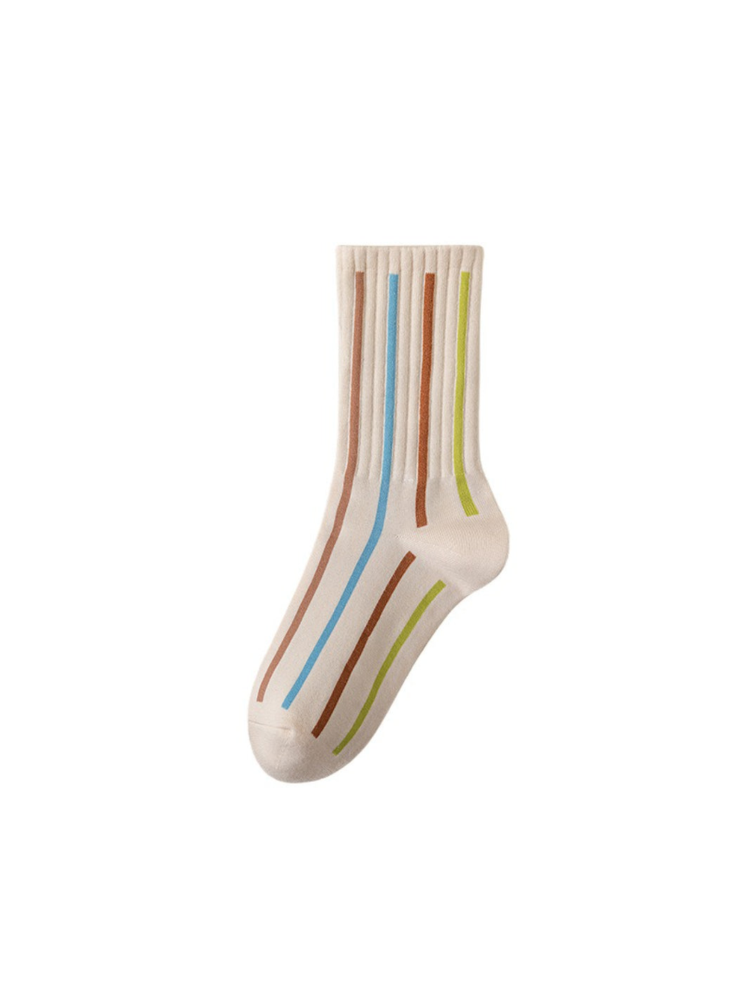 Rufia - Soft Color Stripe Ribbed Crew Socks product image 8