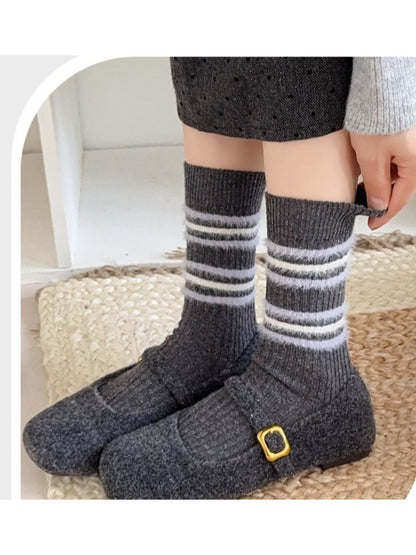 Rufia - Speckled Rib Crew Socks