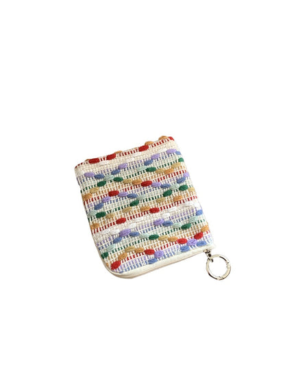 Cosbai Small Coin Purse with Floral Prints showing floral motif