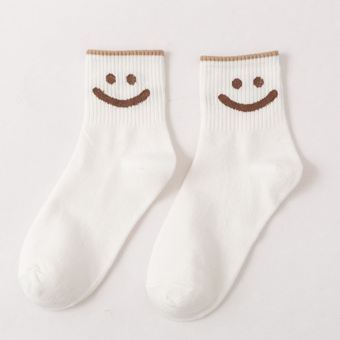 Rufia - Smiley Face Pattern Autumn Winter Socks