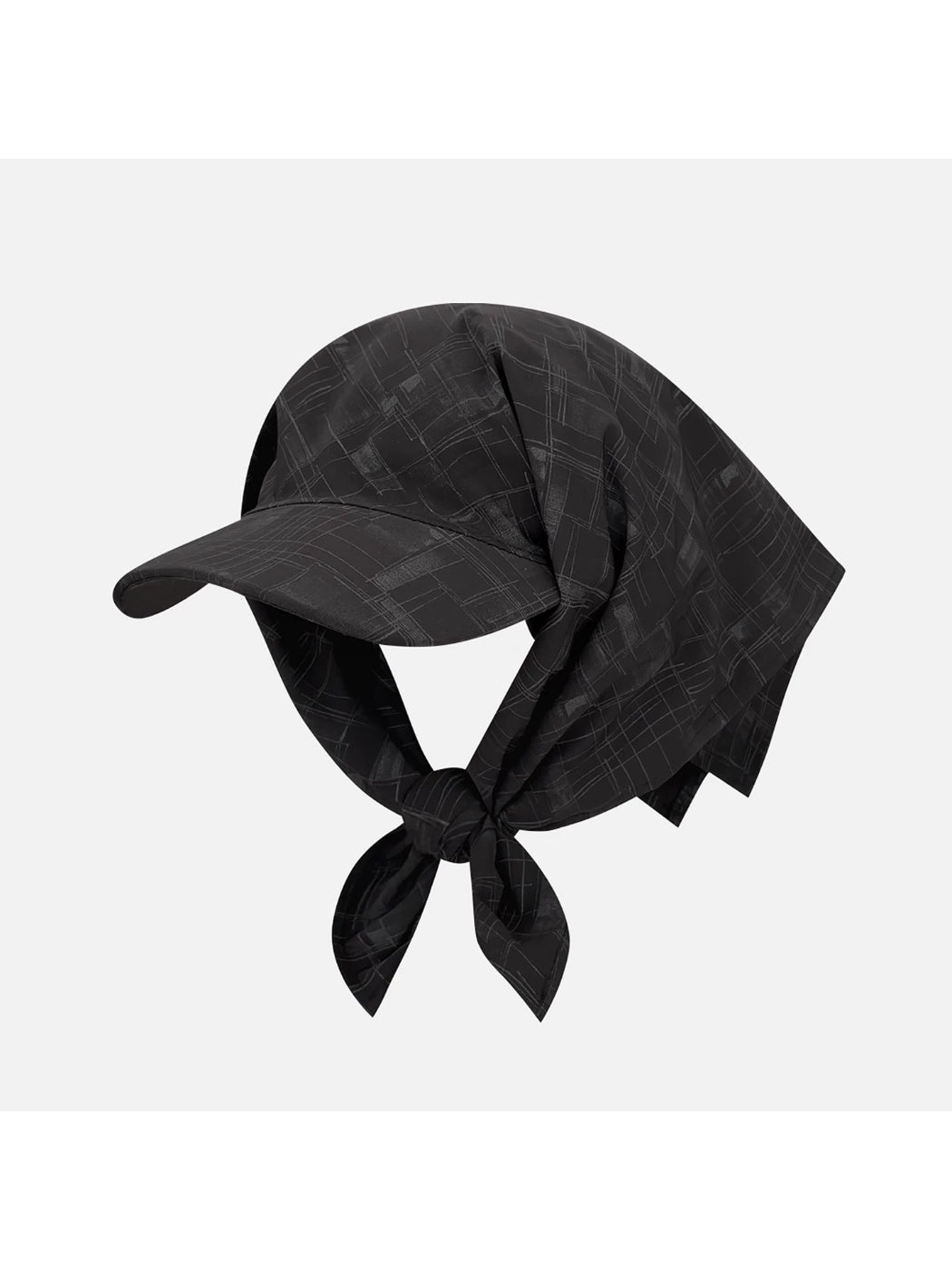 Haila plaid vintage visor cap displayed on mannequin head