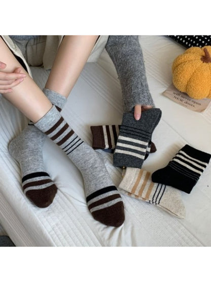 Rufia - Classic Striped Ribbed Crew Socks product image 3