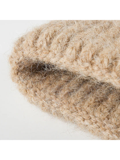 Haila - Heathered Ribbed Cuffed Knit Beanie